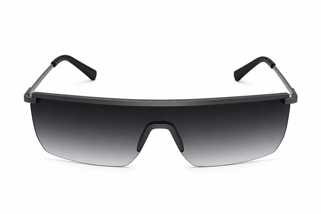 New York Silver Round Sunglasses
