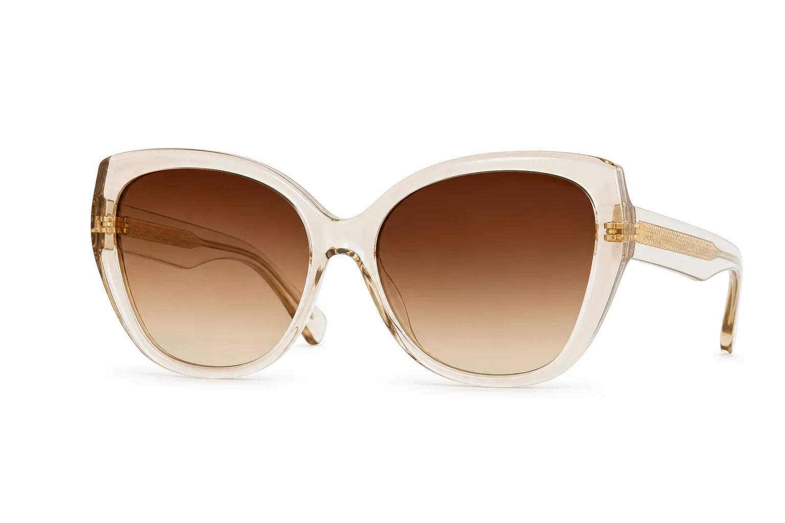 Seattle Rose Gold Hexagonal Sunglasses