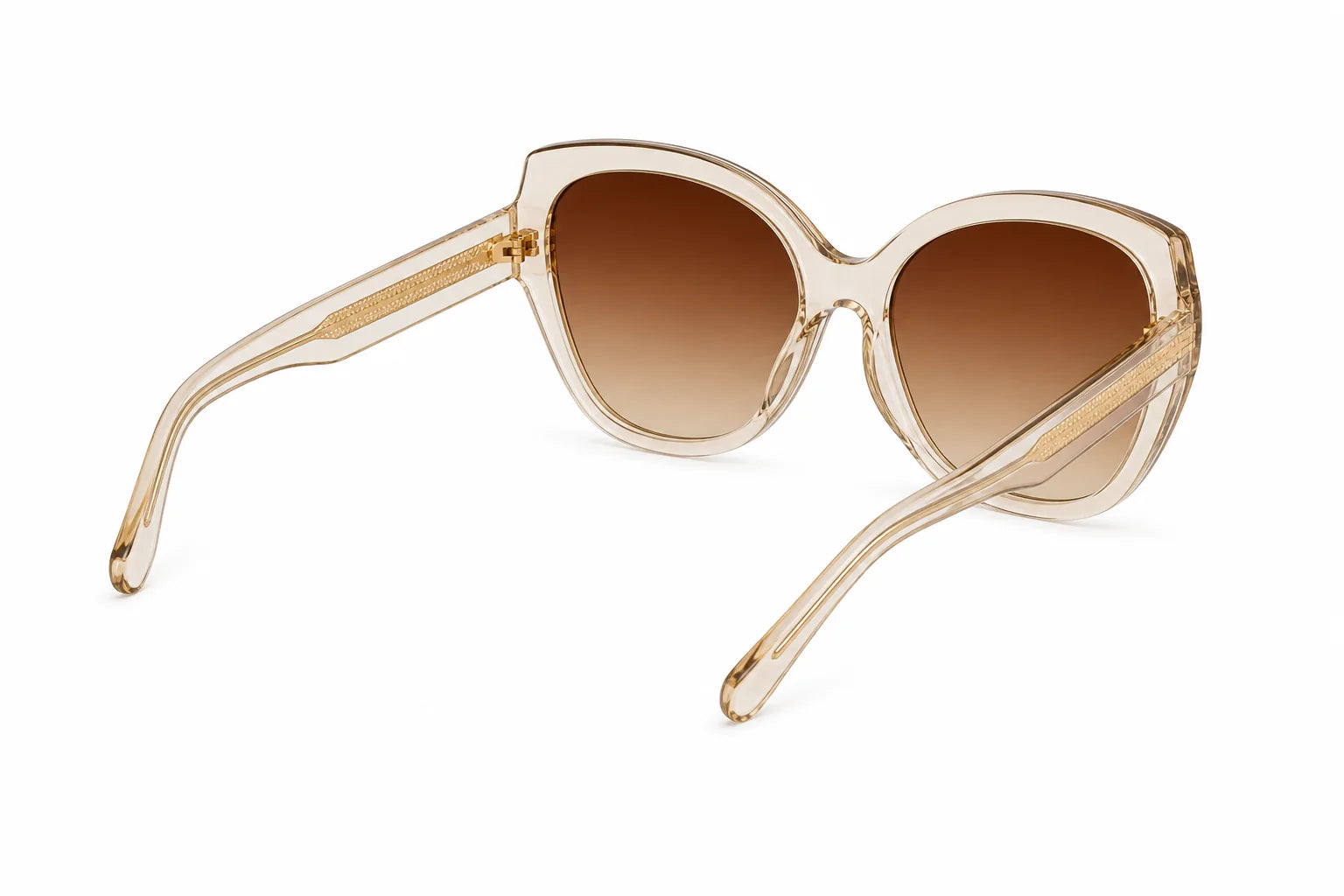 Seattle Rose Gold Hexagonal Sunglasses