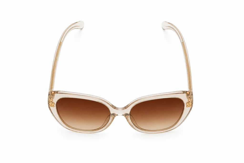 Seattle Rose Gold Hexagonal Sunglasses