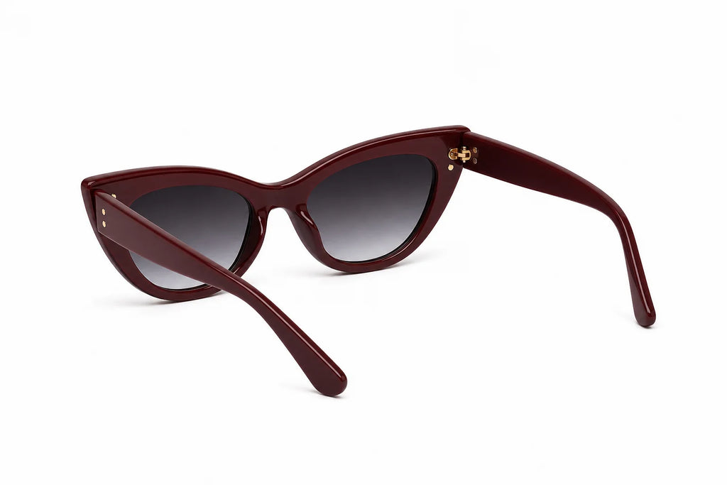 Boston Black and Gold Browline Sunglasses