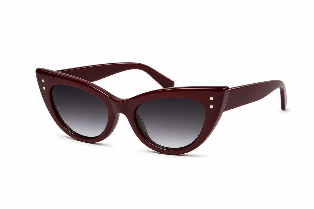 Boston Black and Gold Browline Sunglasses