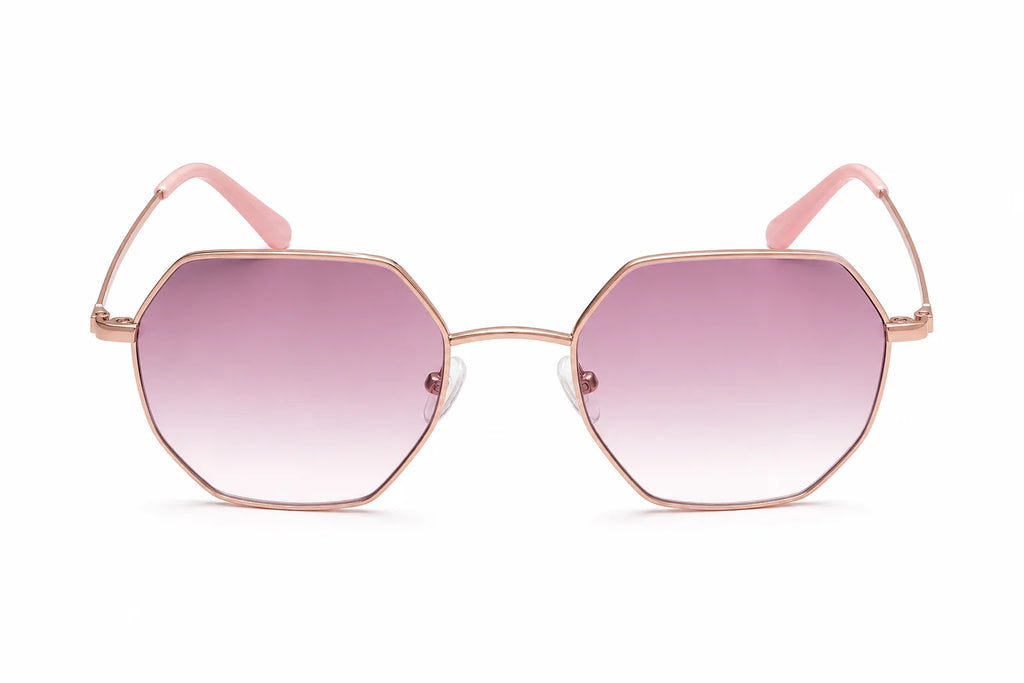 Los Angeles Champagne Oversized Sunglasses