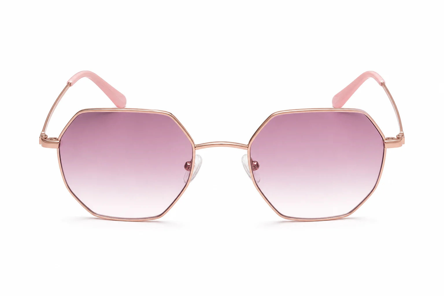 Los Angeles Champagne Oversized Sunglasses