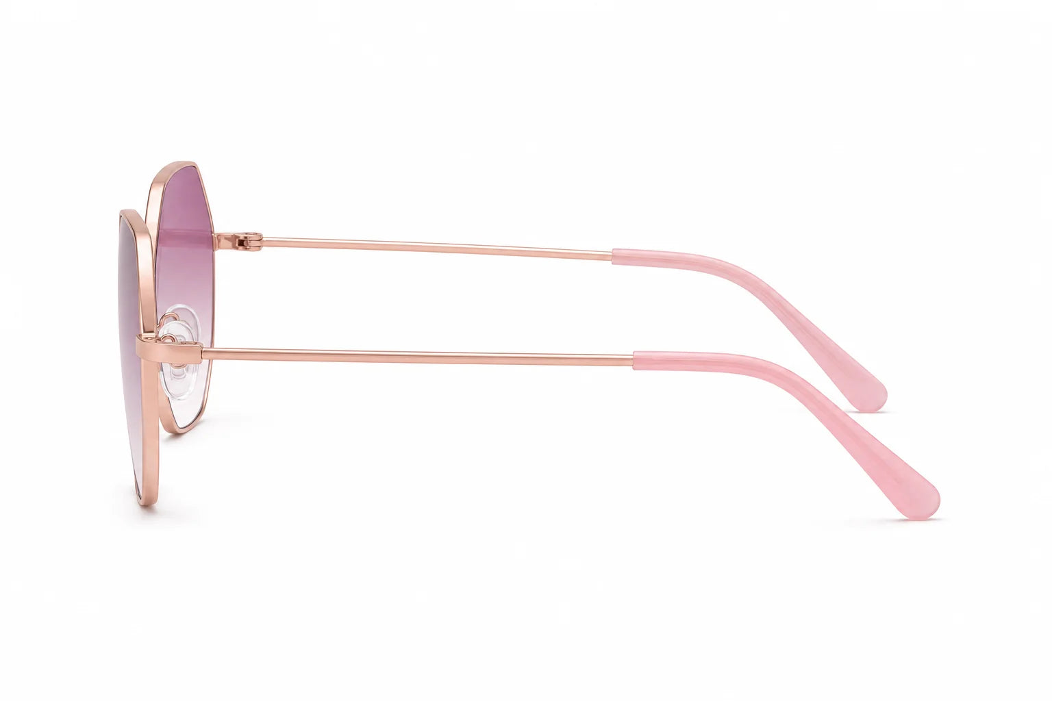 Los Angeles Champagne Oversized Sunglasses