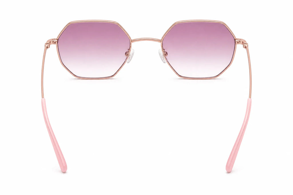Los Angeles Champagne Oversized Sunglasses