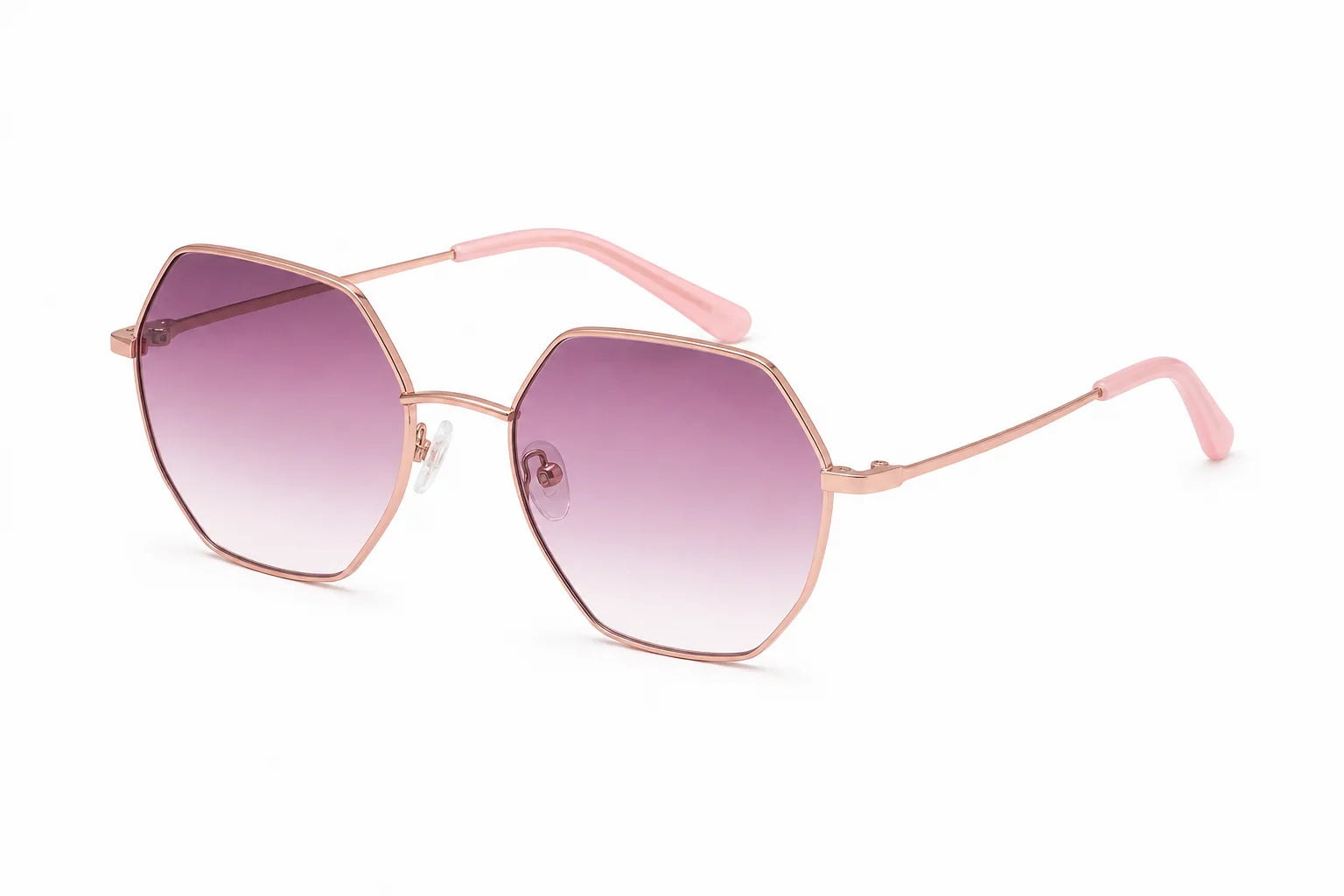Los Angeles Champagne Oversized Sunglasses